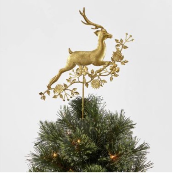 Holiday Unlit Metal Deer Tree Topper Poshmark